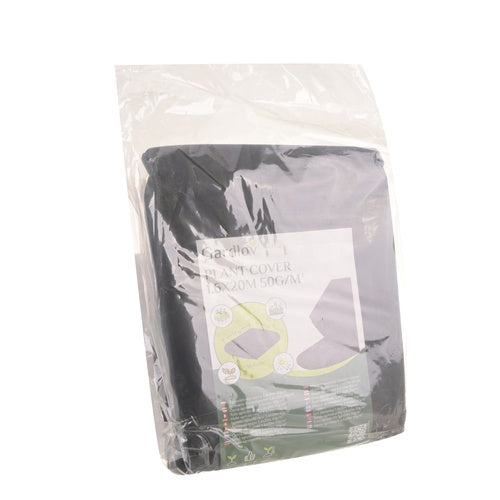 Black UV-Stabilized Weed Control Mat 1.6x20m 50g/m²