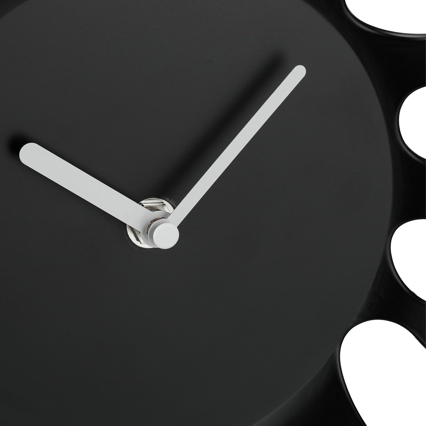 Black Wall Clock, Unique Splash Shape Design