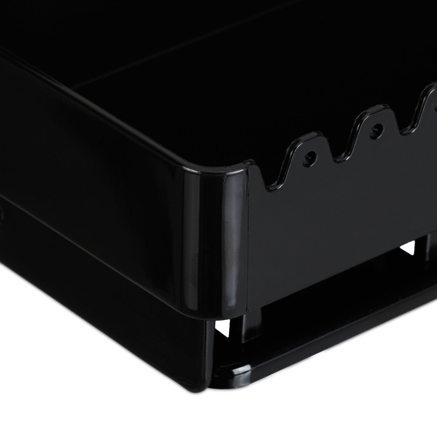 Black Wall-Mounted Jewellery Holder with Shelf