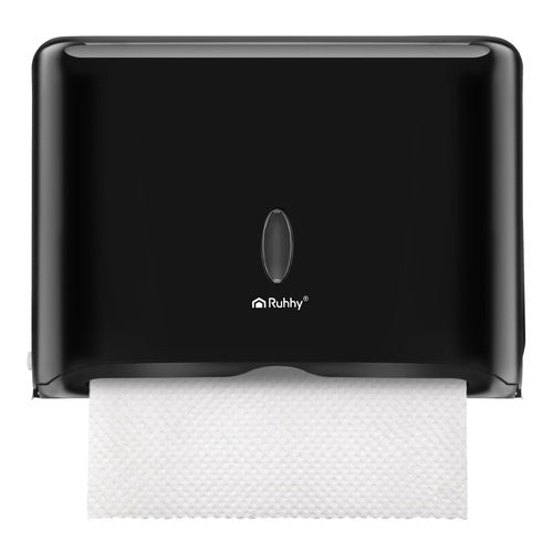 Black Wall-Mounted Paper Towel Dispenser, ABS, 27x20.5x10 cm