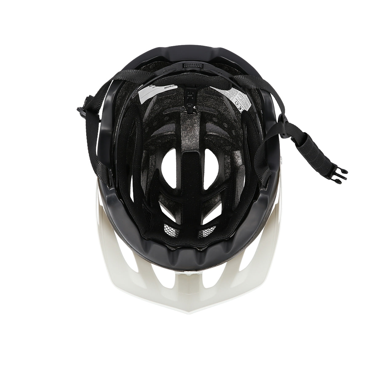 Black-White Size L Helmet, 55-61 cm