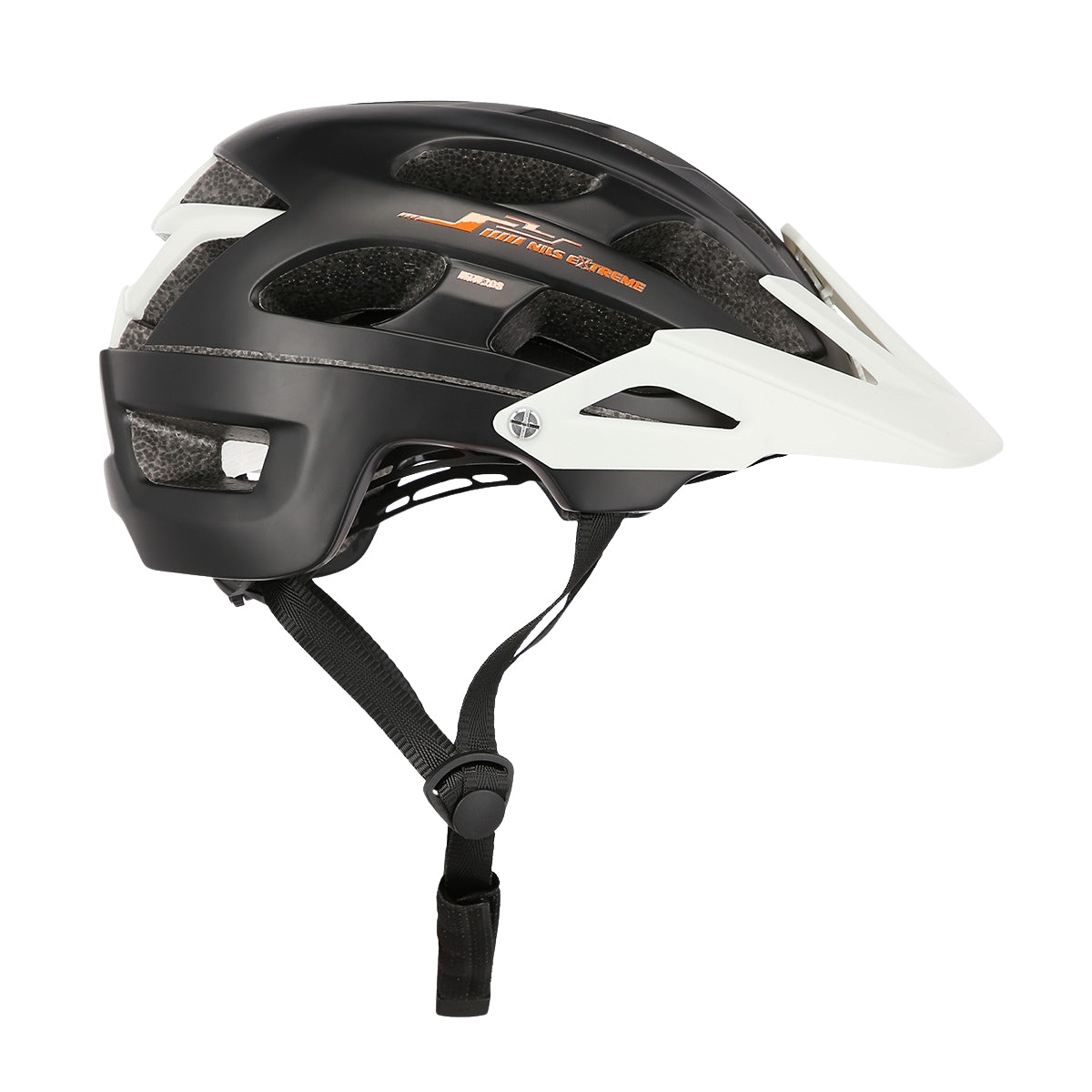Black-White Size L Helmet, 55-61 cm