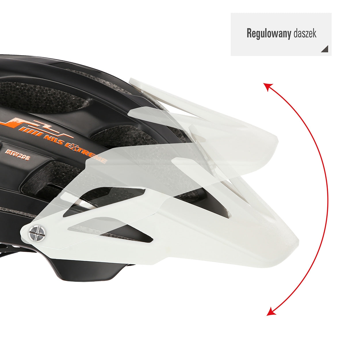 Black-White Size M (53-58 cm) Cycling Helmet