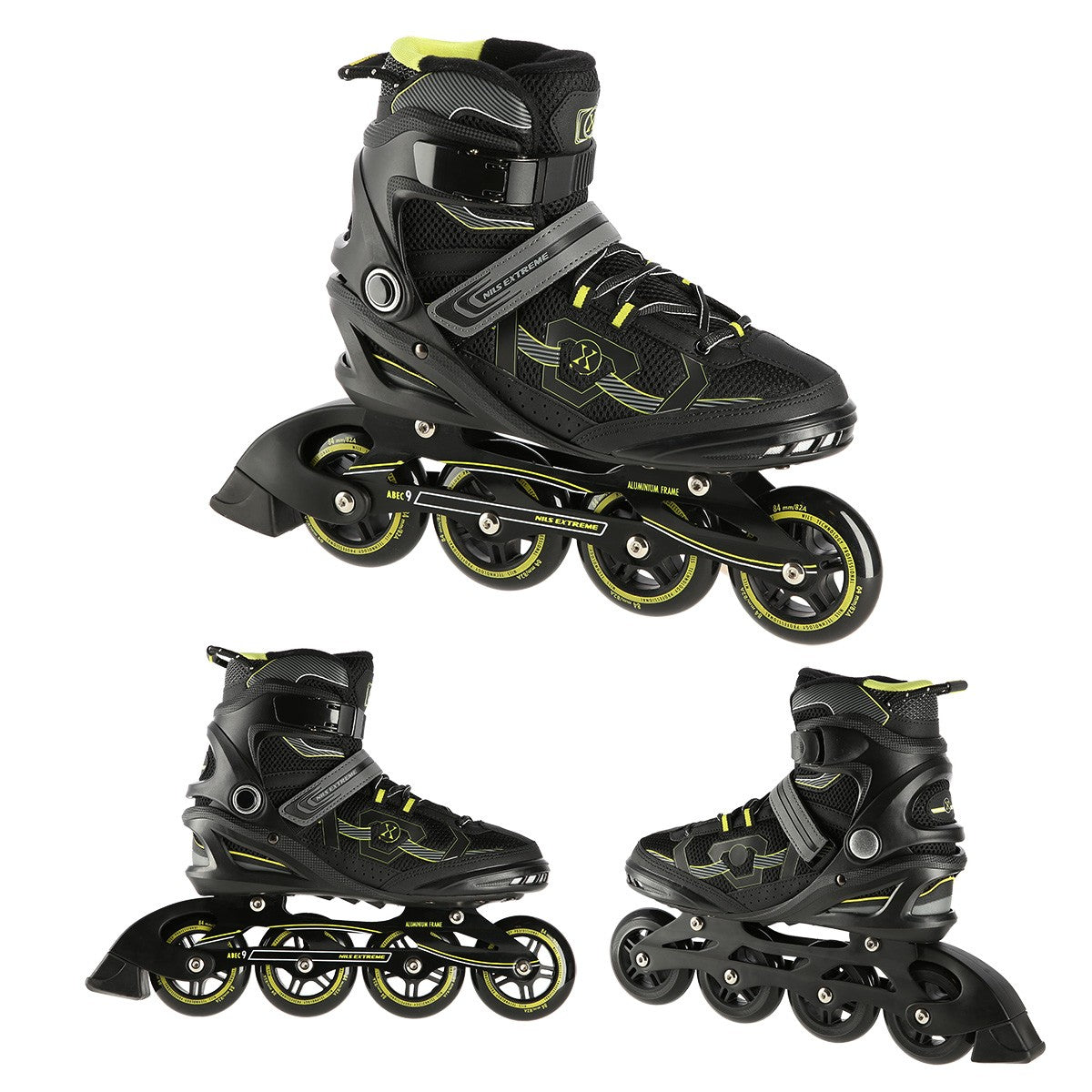 Black-Yellow Size 39 In-Line Skates