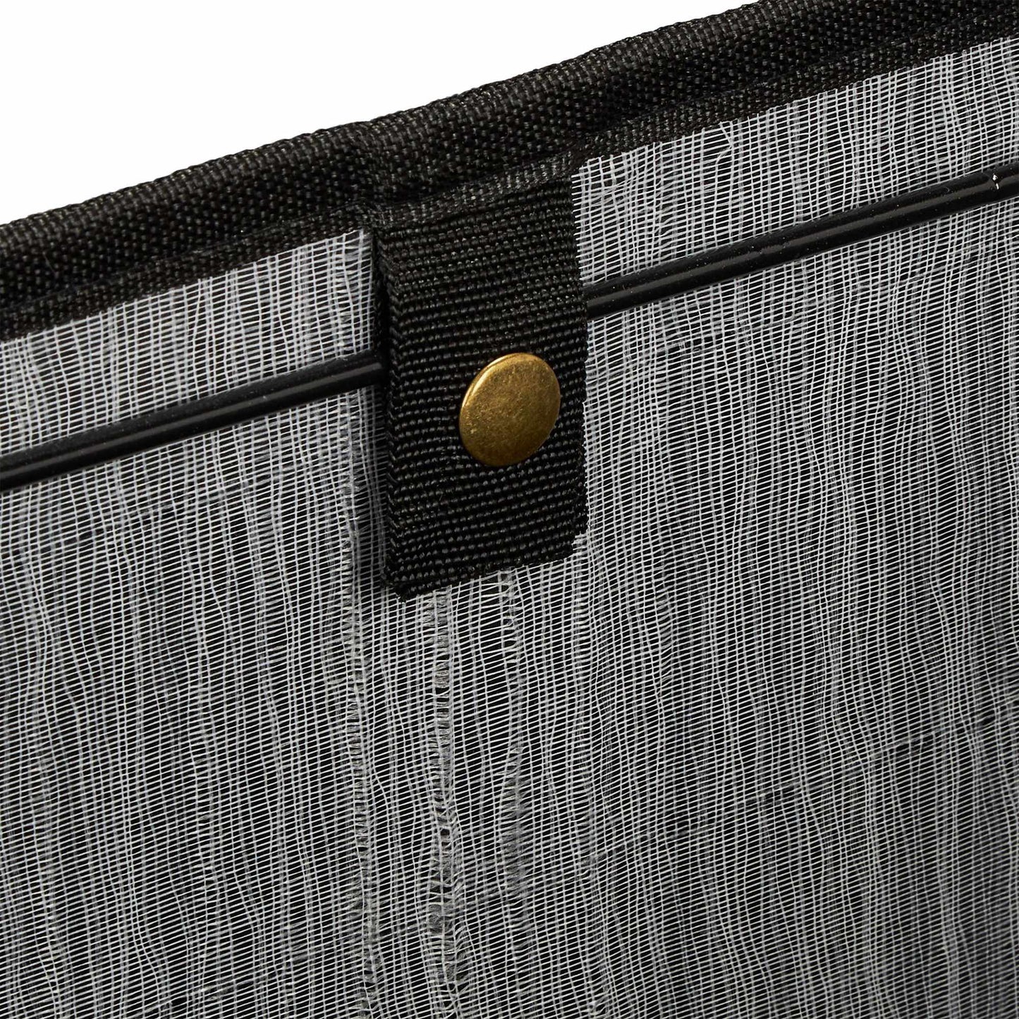 Black bamboo storage basket