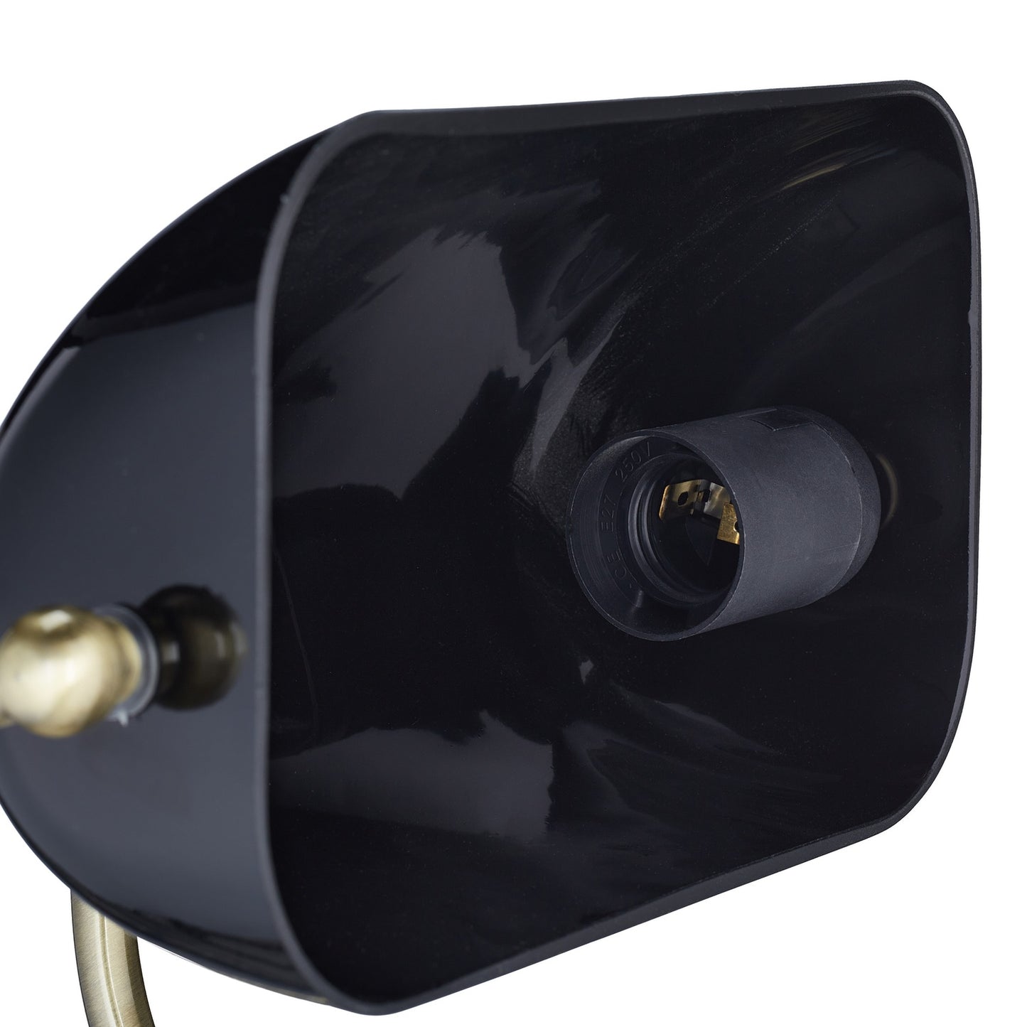 Black banker lamp