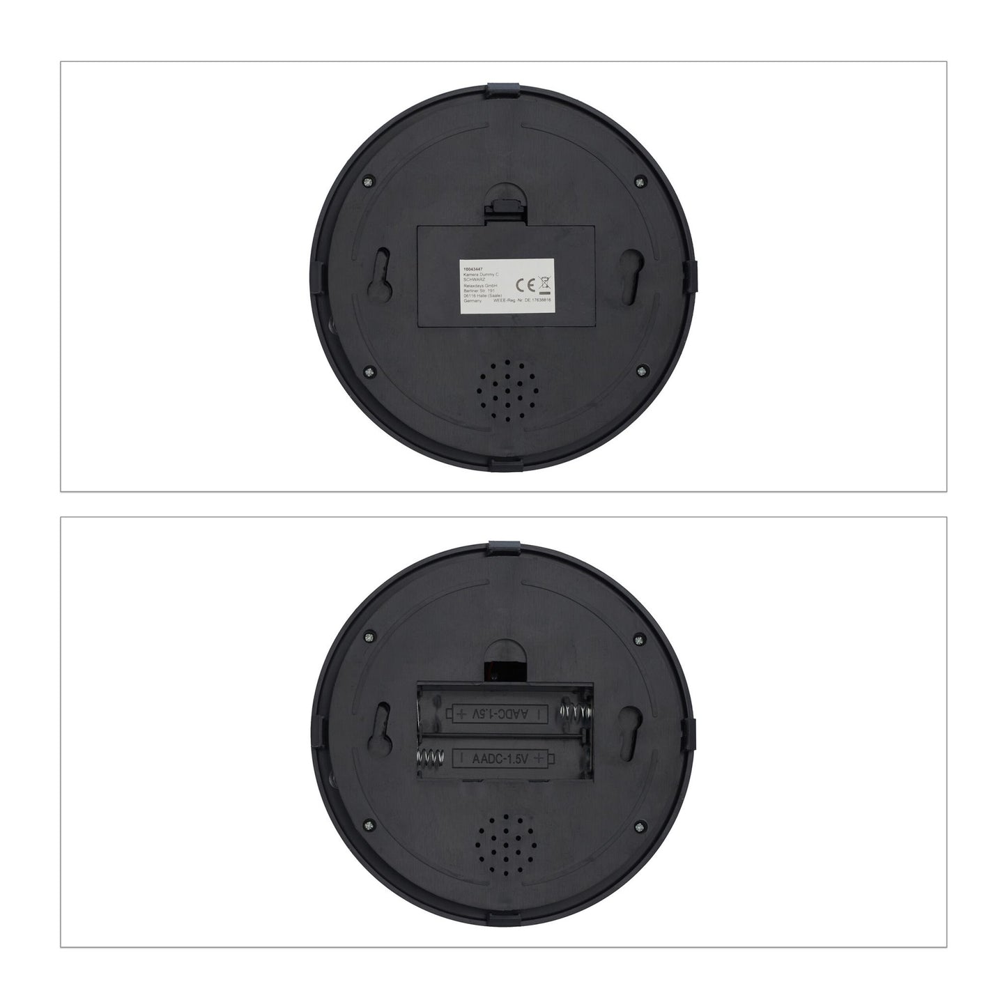 Black camera dummy domed mold set of 2