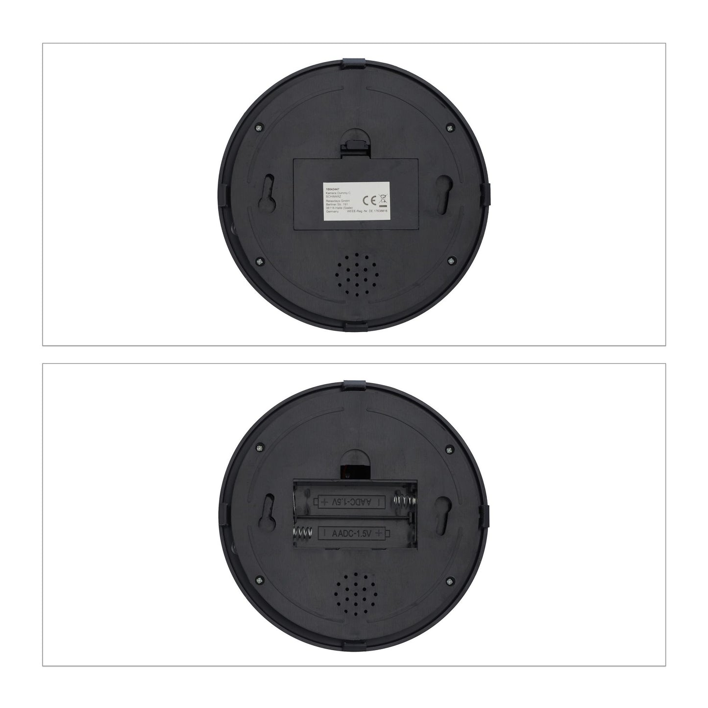 Black camera dummy dome mold