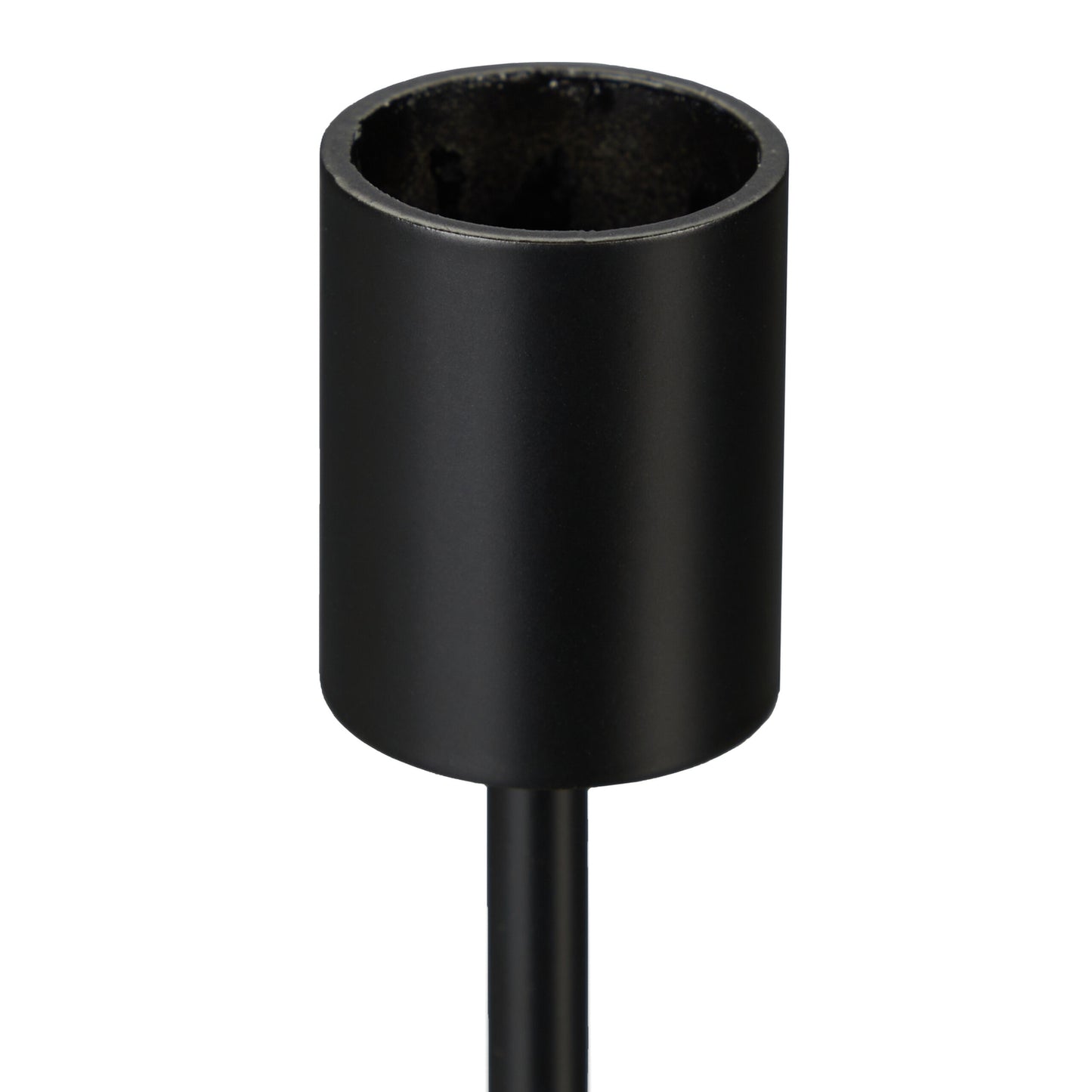 Black candle holder, set of 2