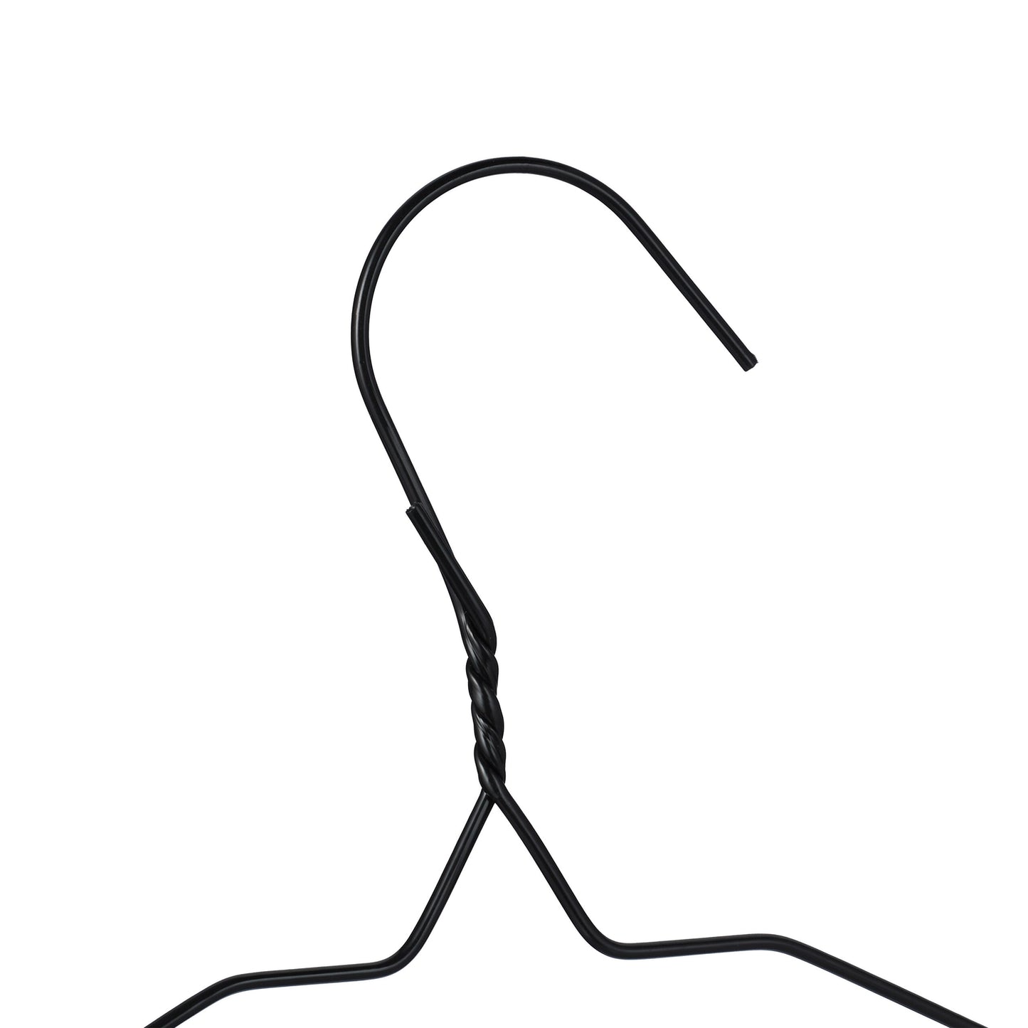 Black clothes hangers 48-pack