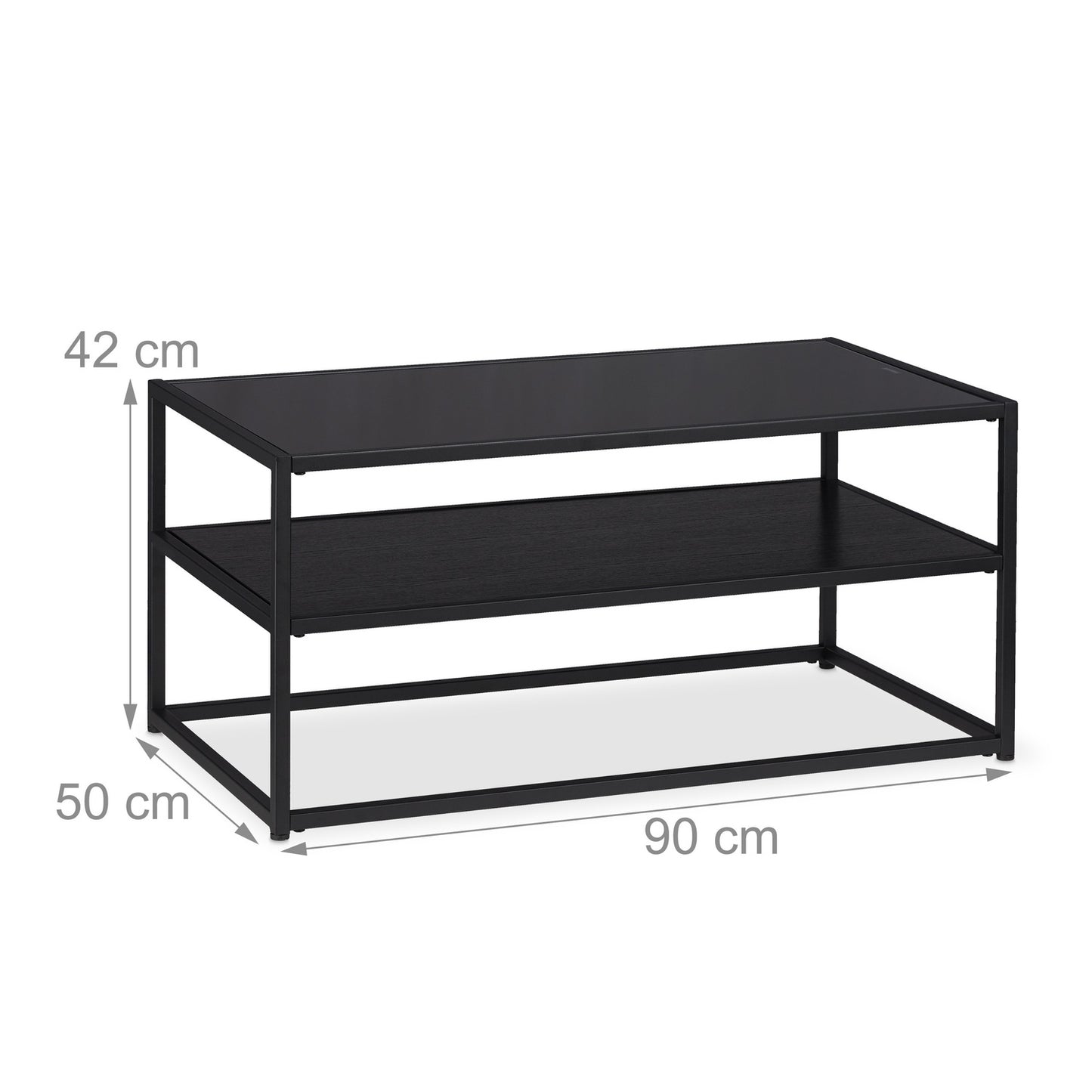 Black coffee table