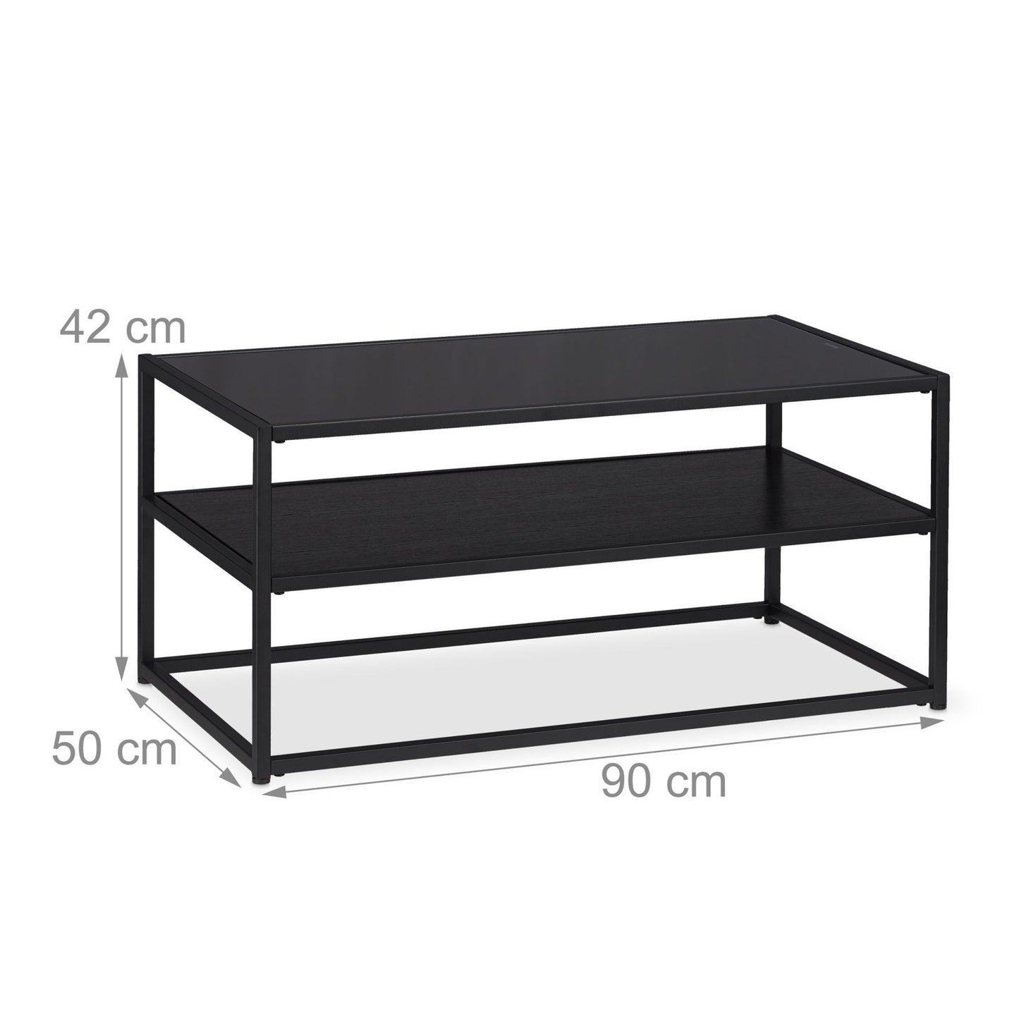 Black coffee table