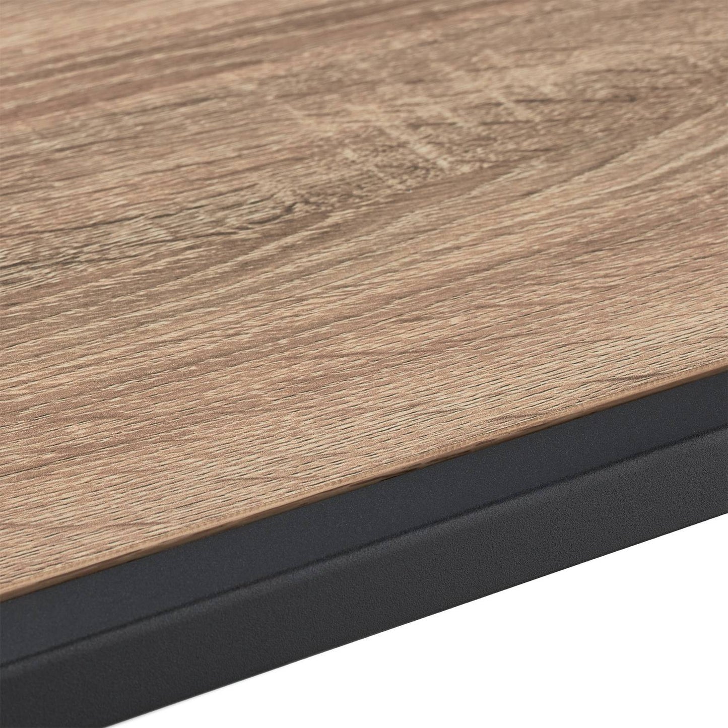 Black coffee table with glass top