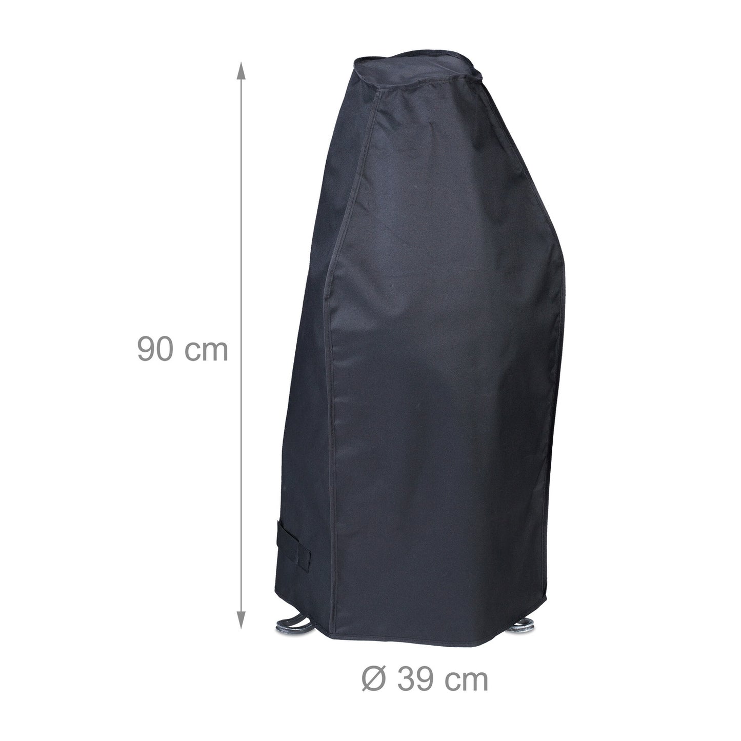 Black cover for terrace stove 90 cm