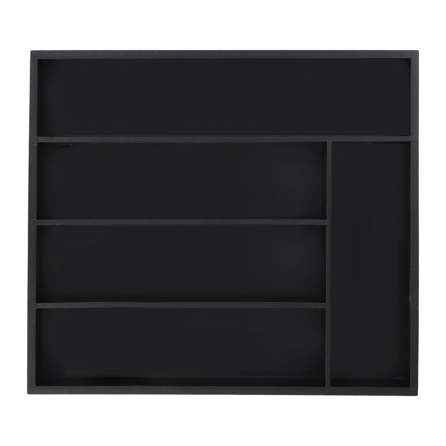 Black cutlery tray 5 compartments