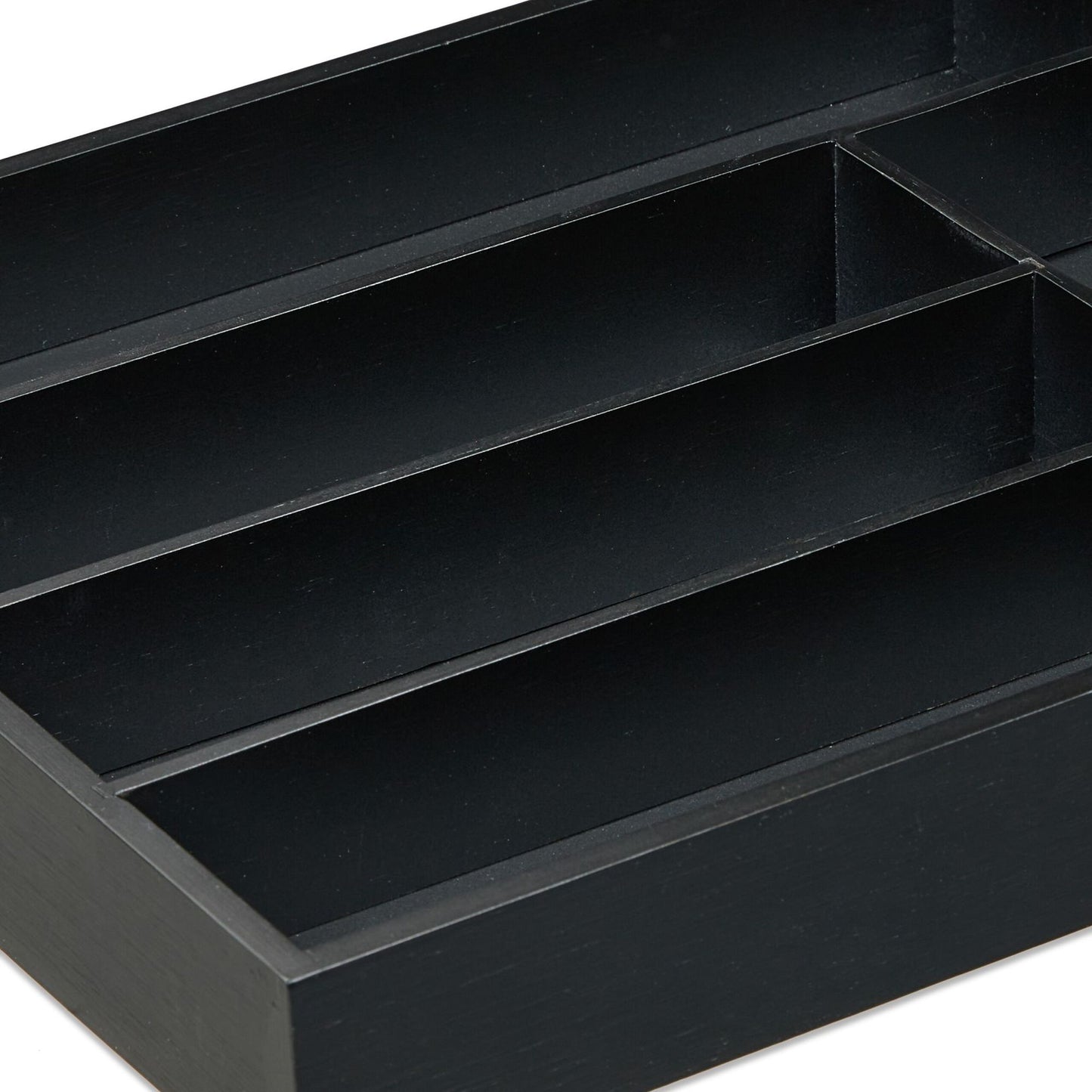Black cutlery tray 6 compartments