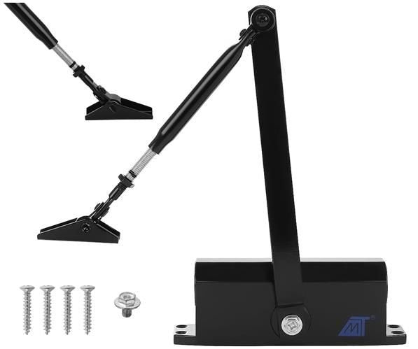 Black door closer 40-60 kg