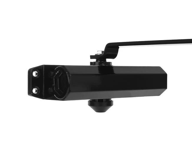 Black door closer 40-60 kg