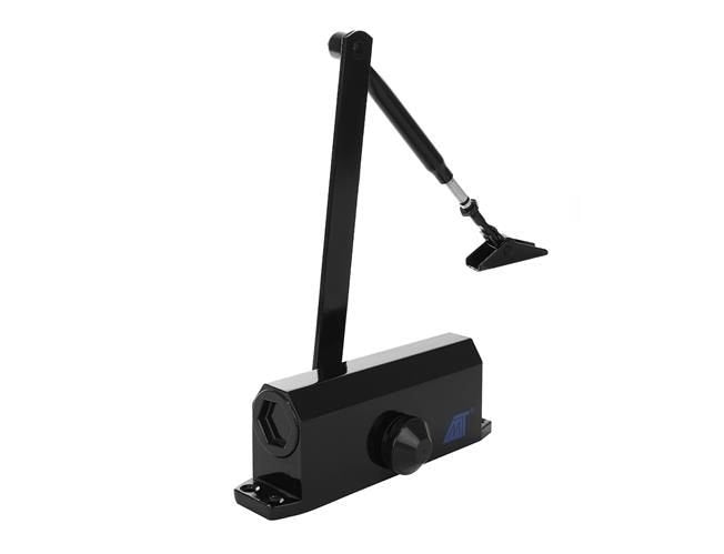 Black door closer 40-60 kg