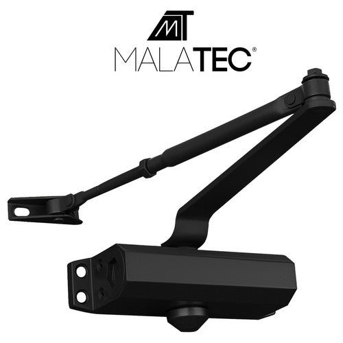 Black door closer 40-60 kg