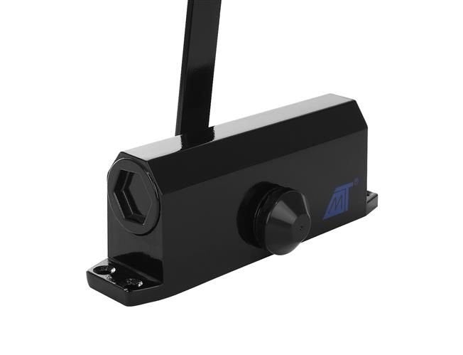 Black door closer 40-60 kg