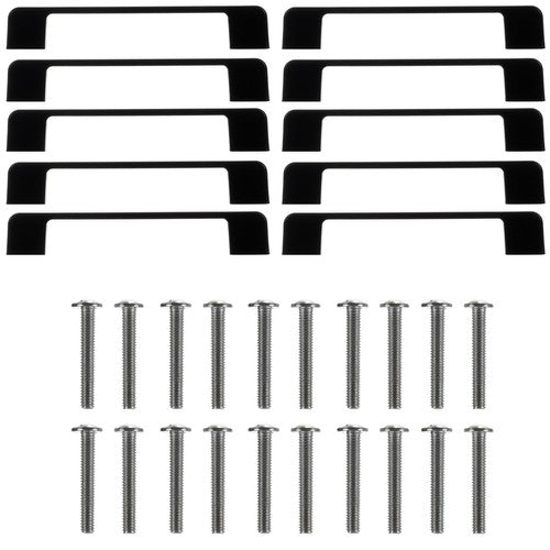 Black furniture handle - 10 pcs. Ruhhy 22280