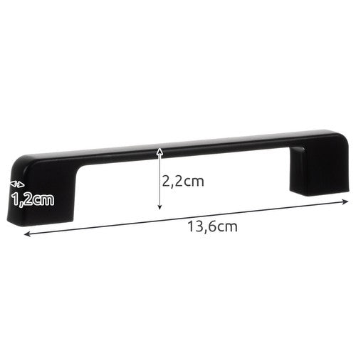 Black furniture handle - 10 pcs. Ruhhy 24190