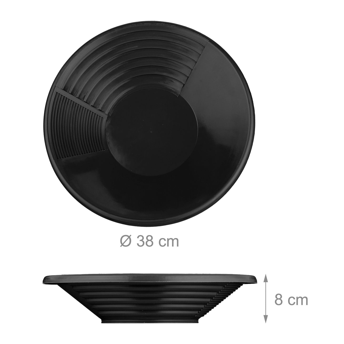 Black gold sink pan 2-pack