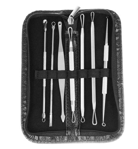 Blackhead removal spoons - set of 7 pcs