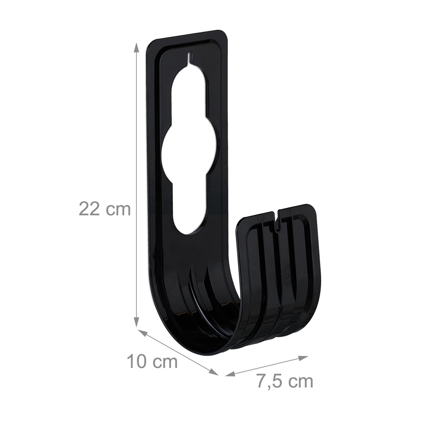 Black hose holder set of 4