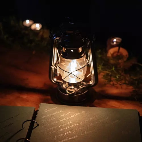 Black oil lamp 24cm