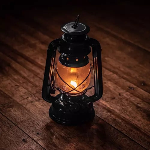 Black oil lamp 24cm