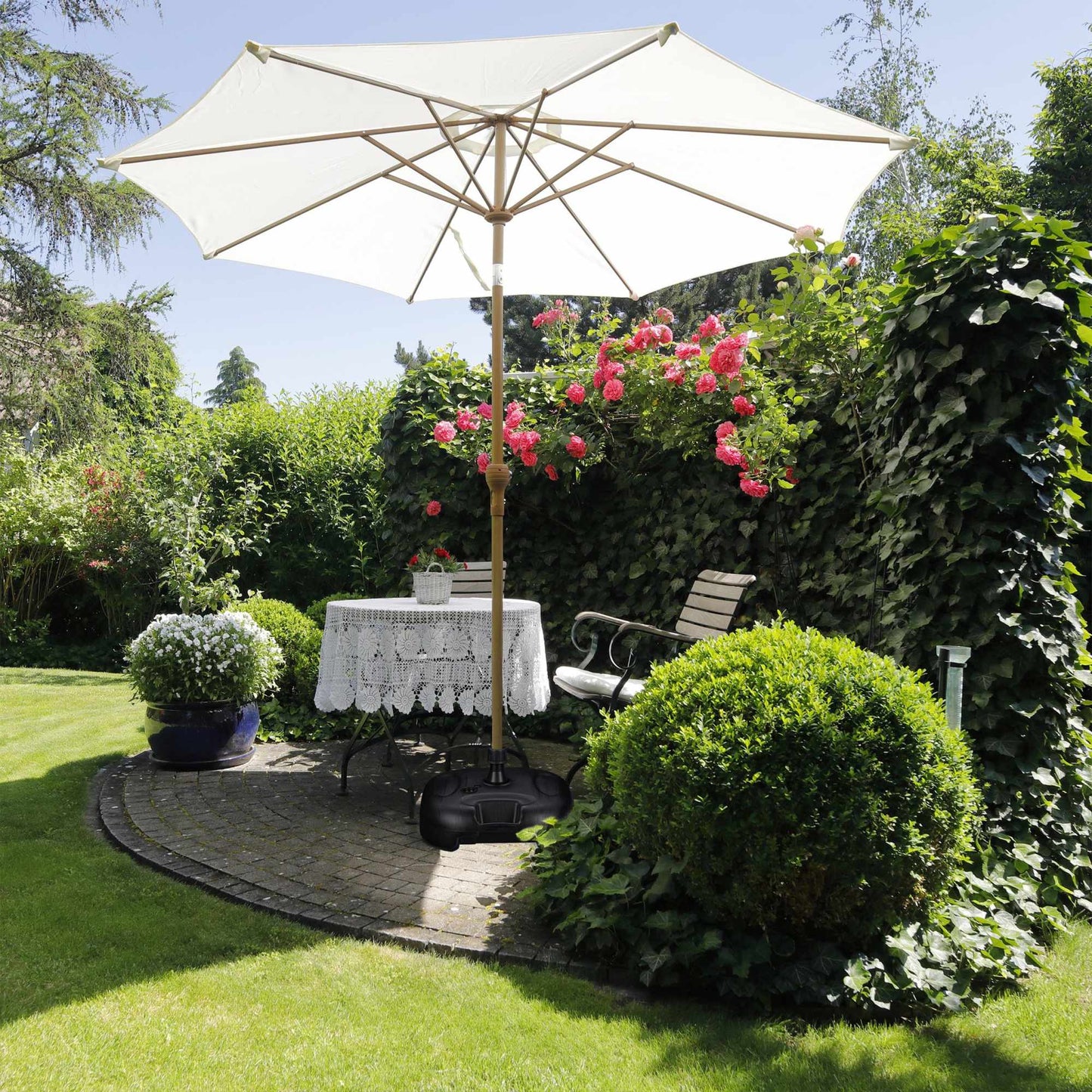 Black parasol base