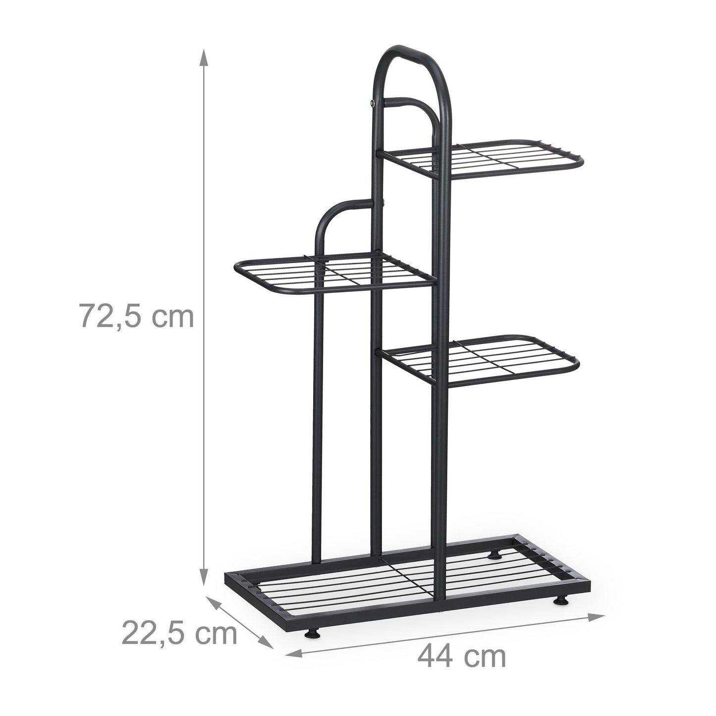 Black plant stand 4 shelves
