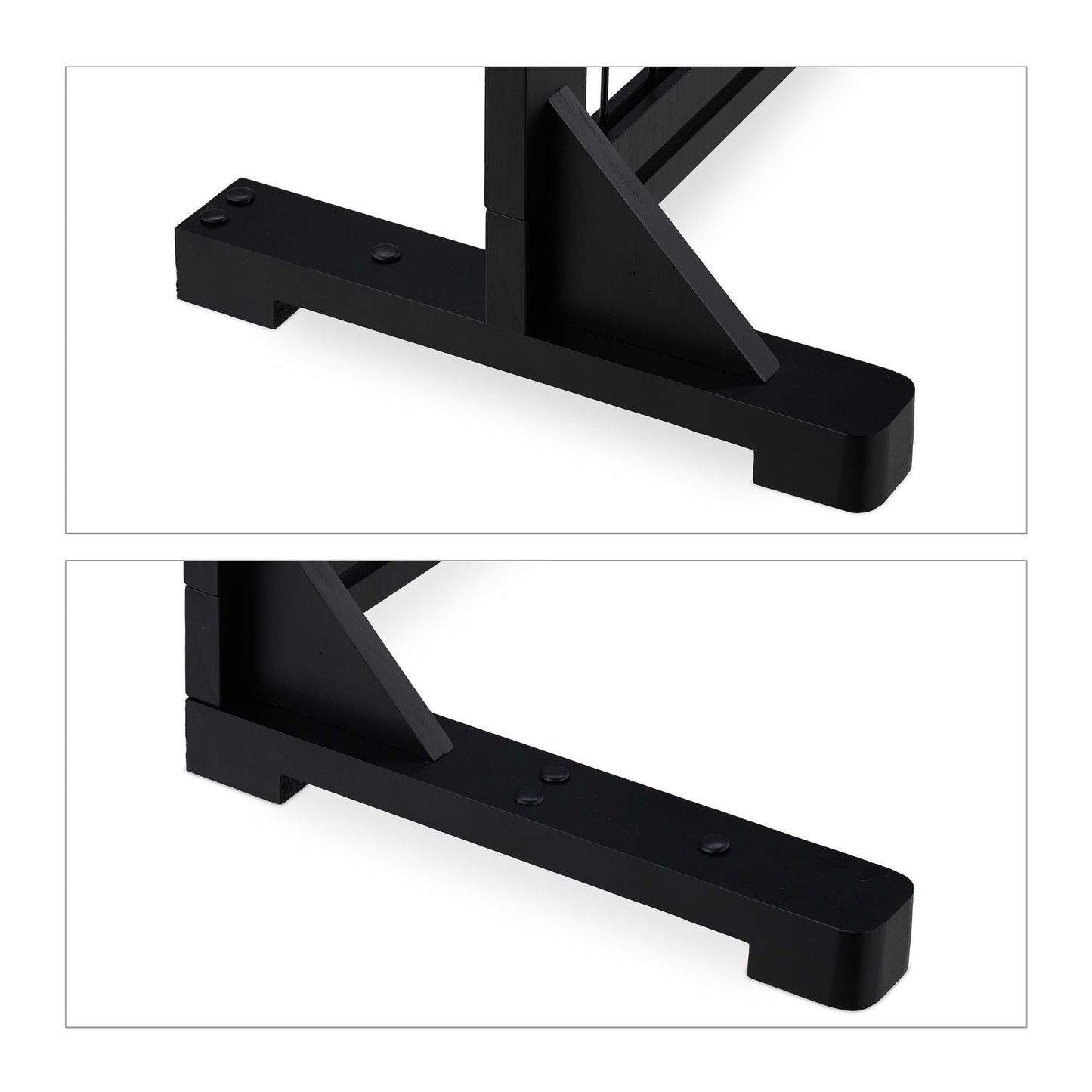 Black retractable security gate