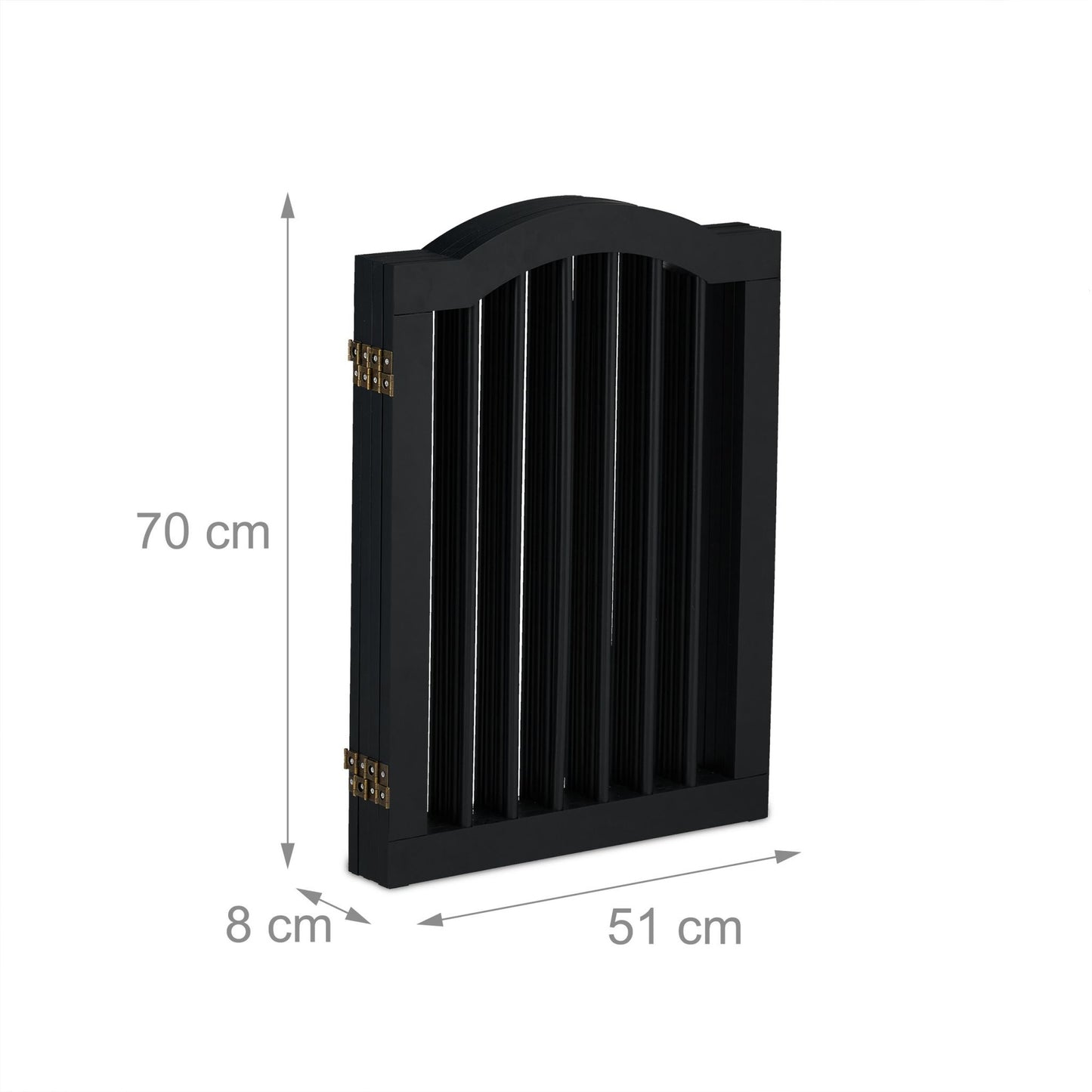 Black security gate 70 cm