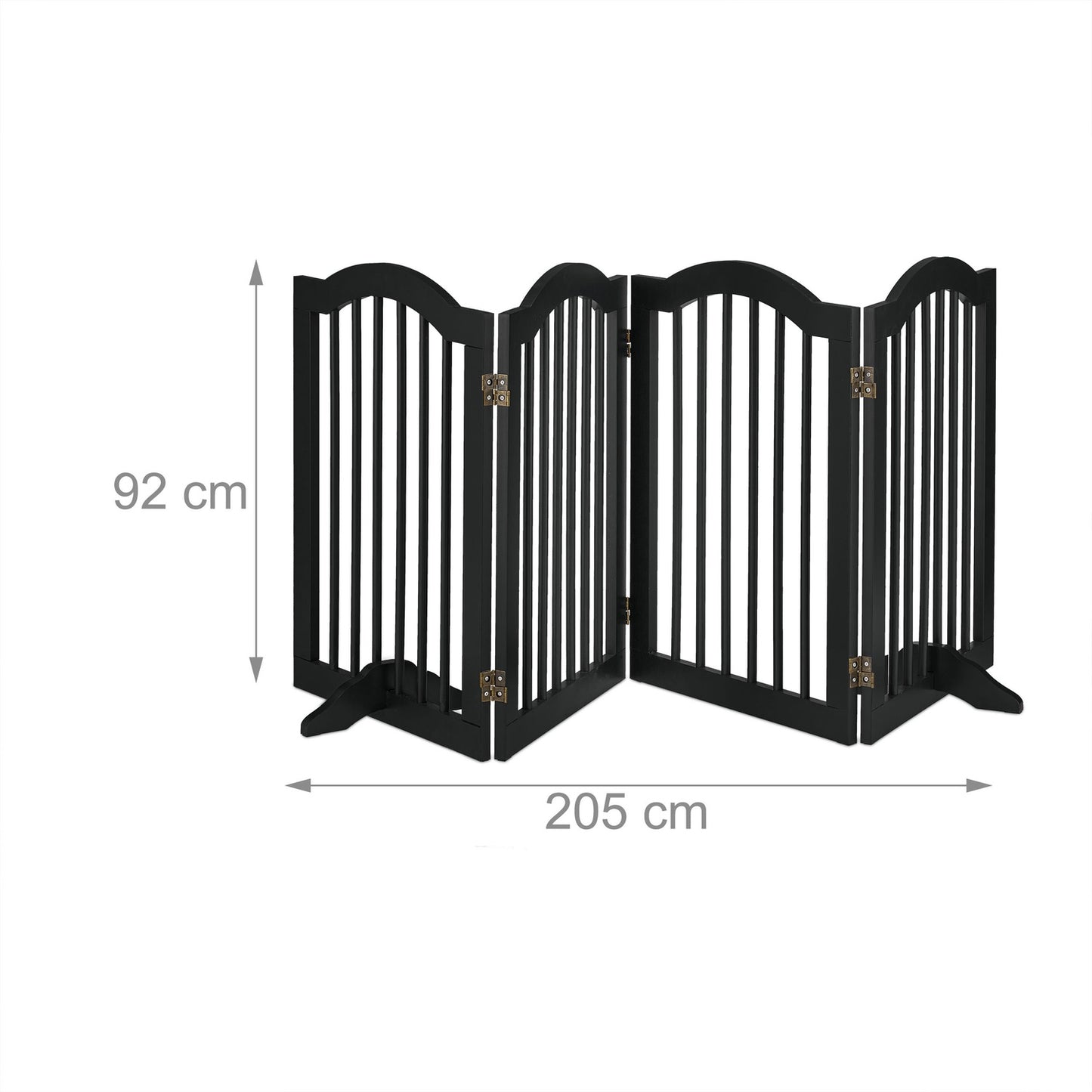 Black security gate 92 cm
