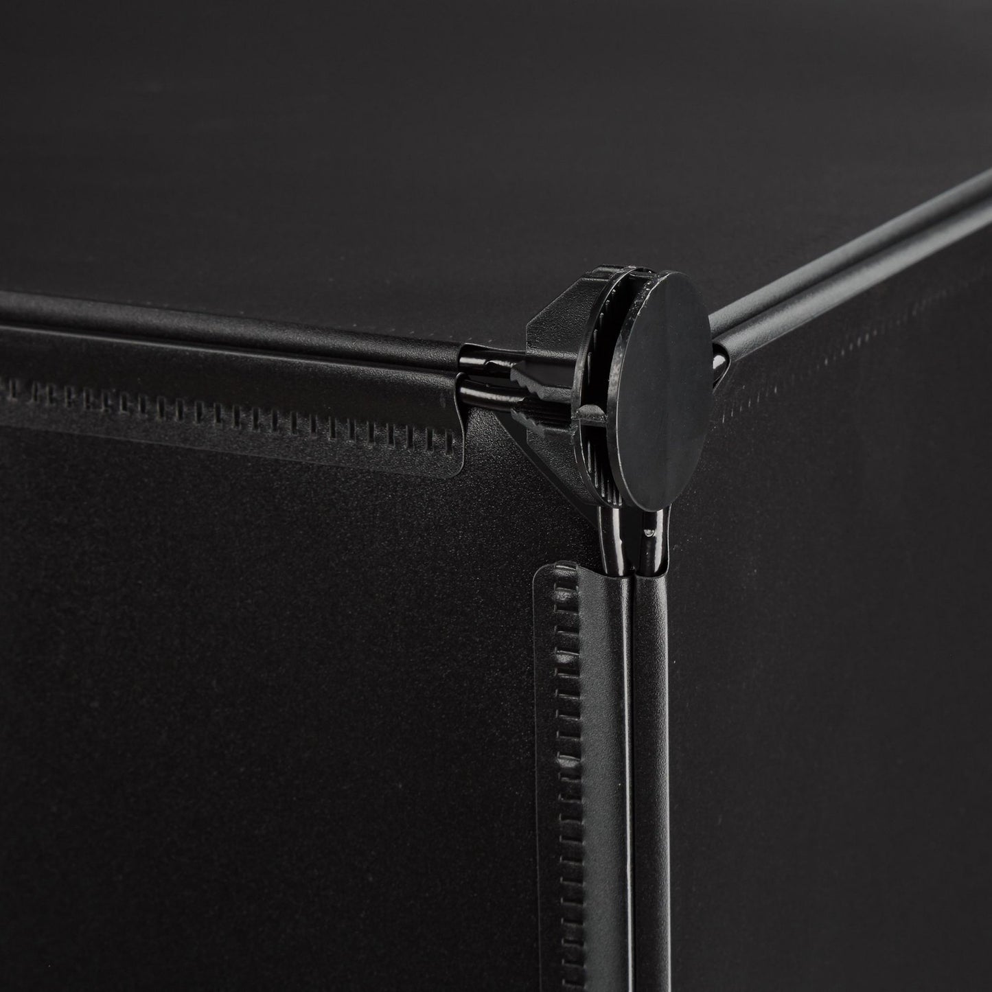 Black shoe cabinet with 12 compartments
