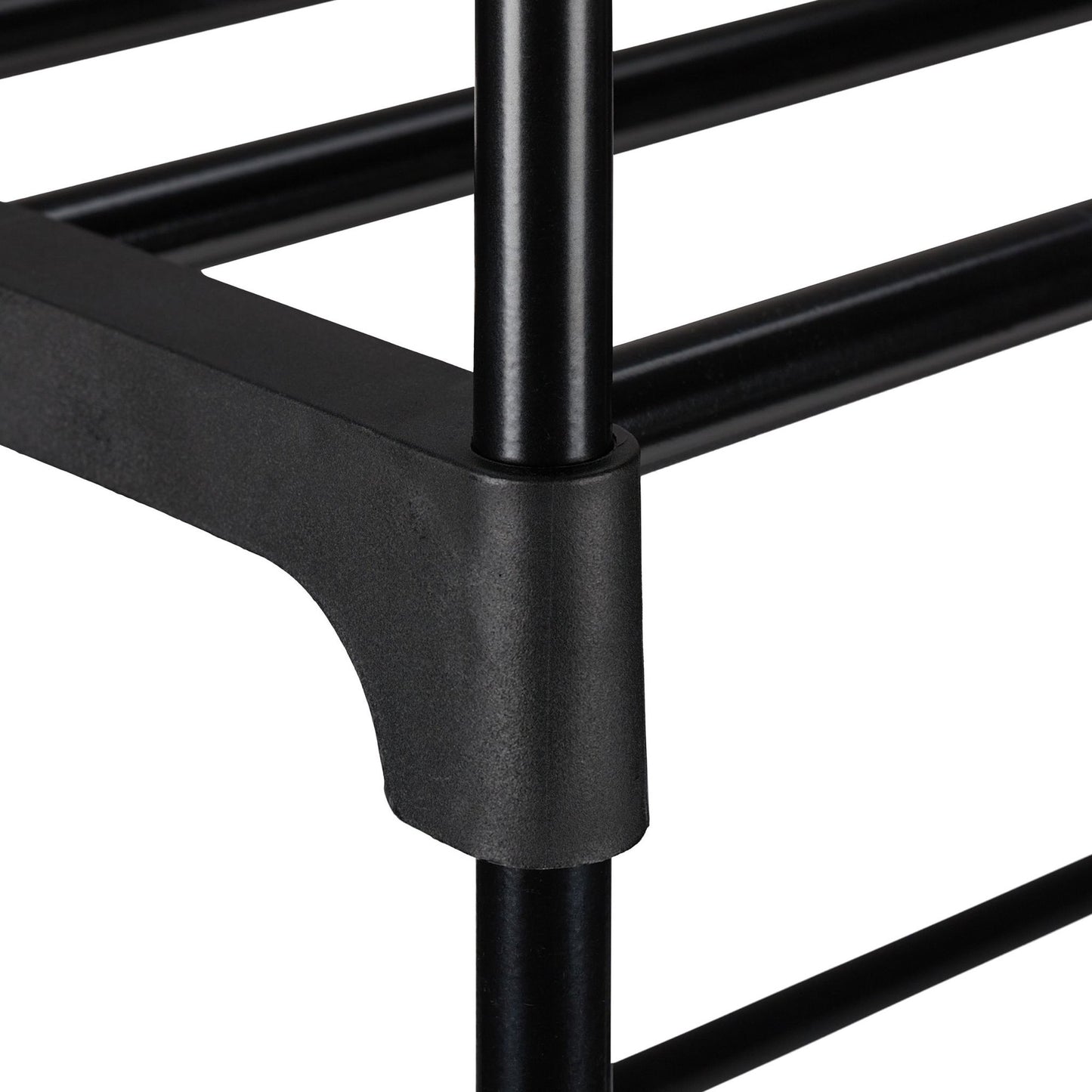 Black shoe shelf