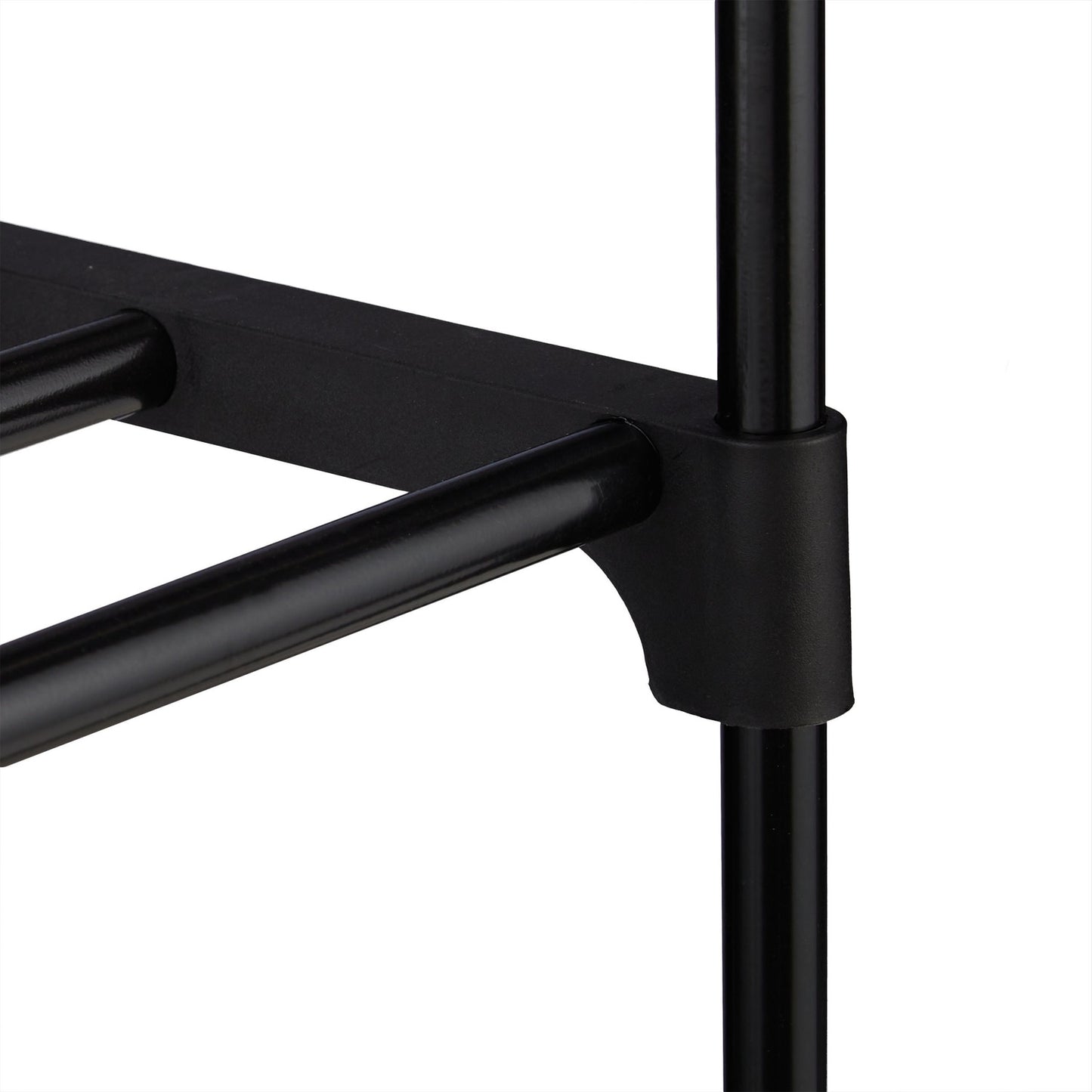 Black shoe shelf