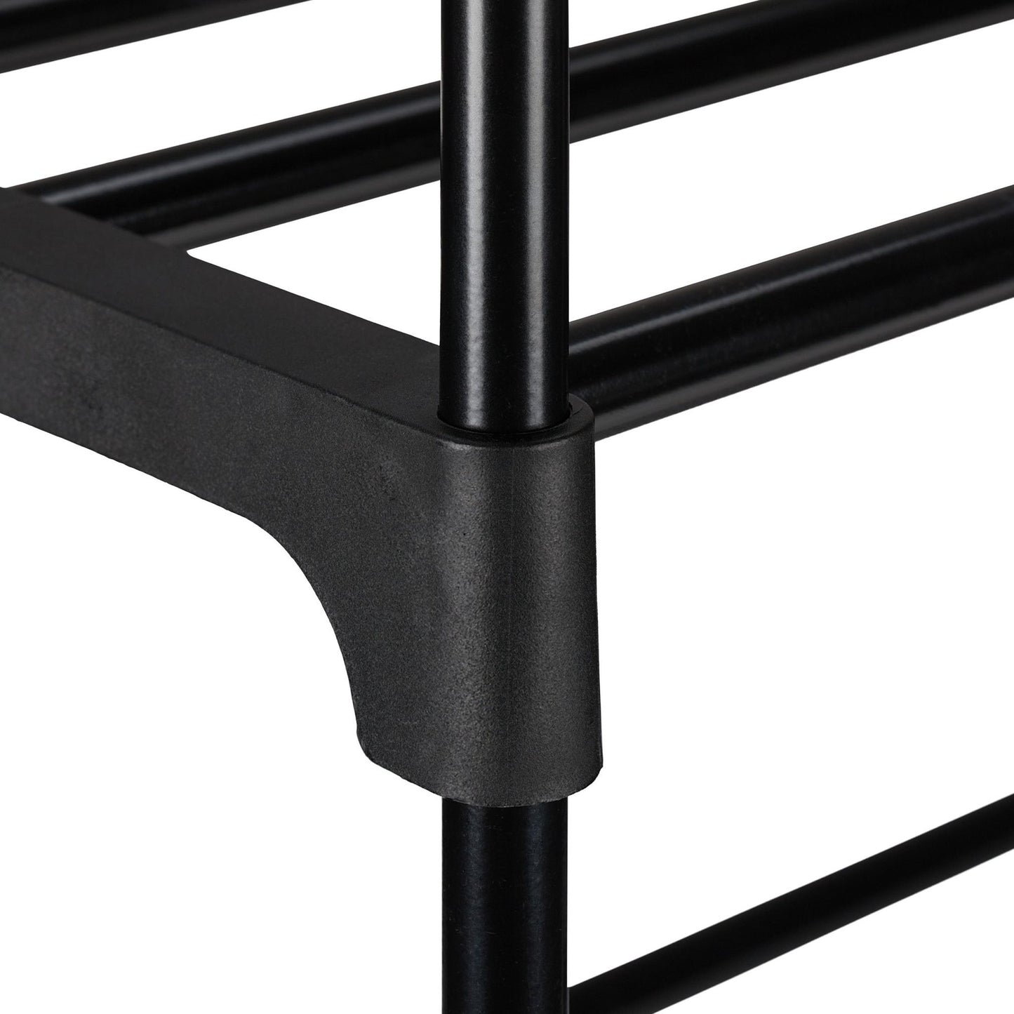 Black shoe shelf