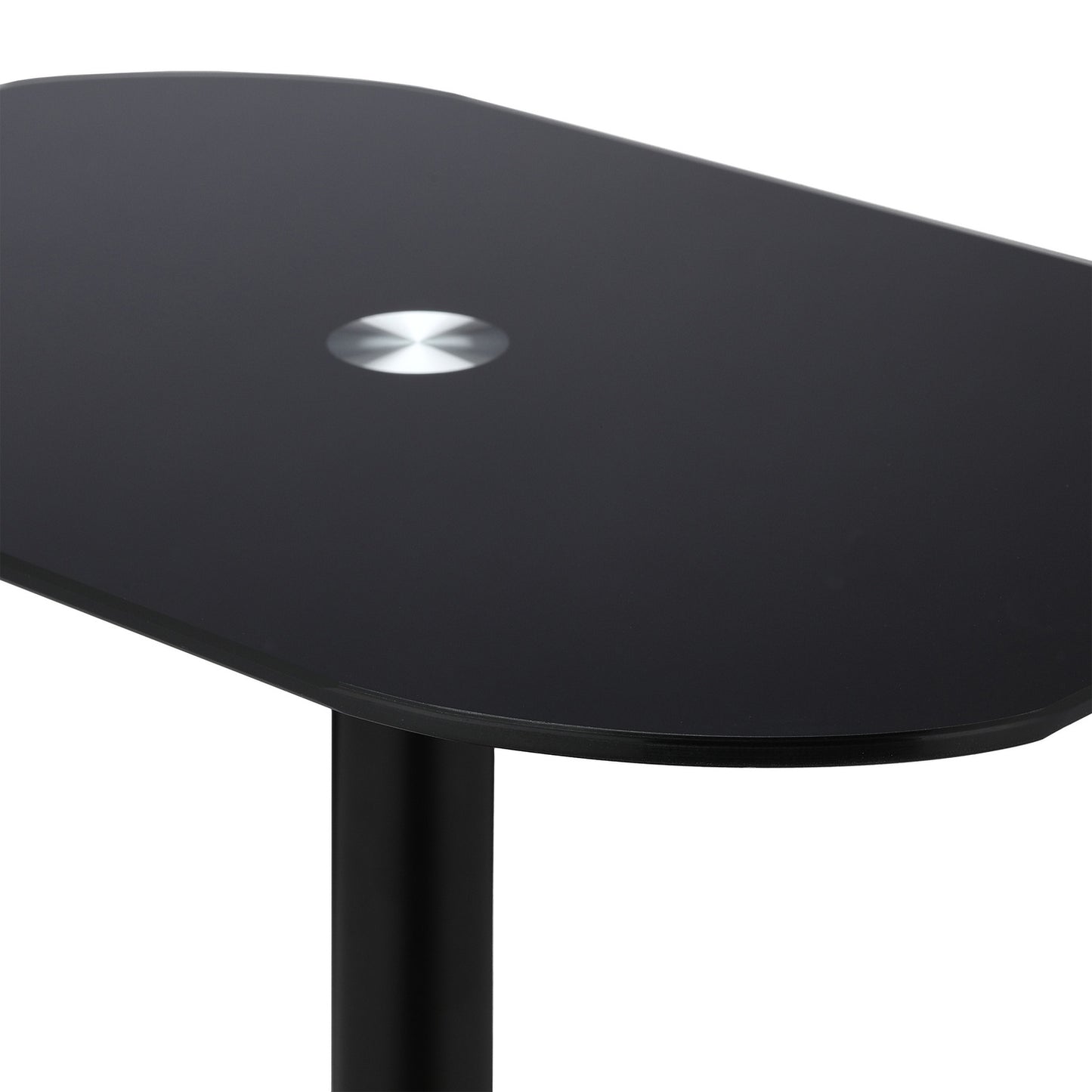 Black side table Glass