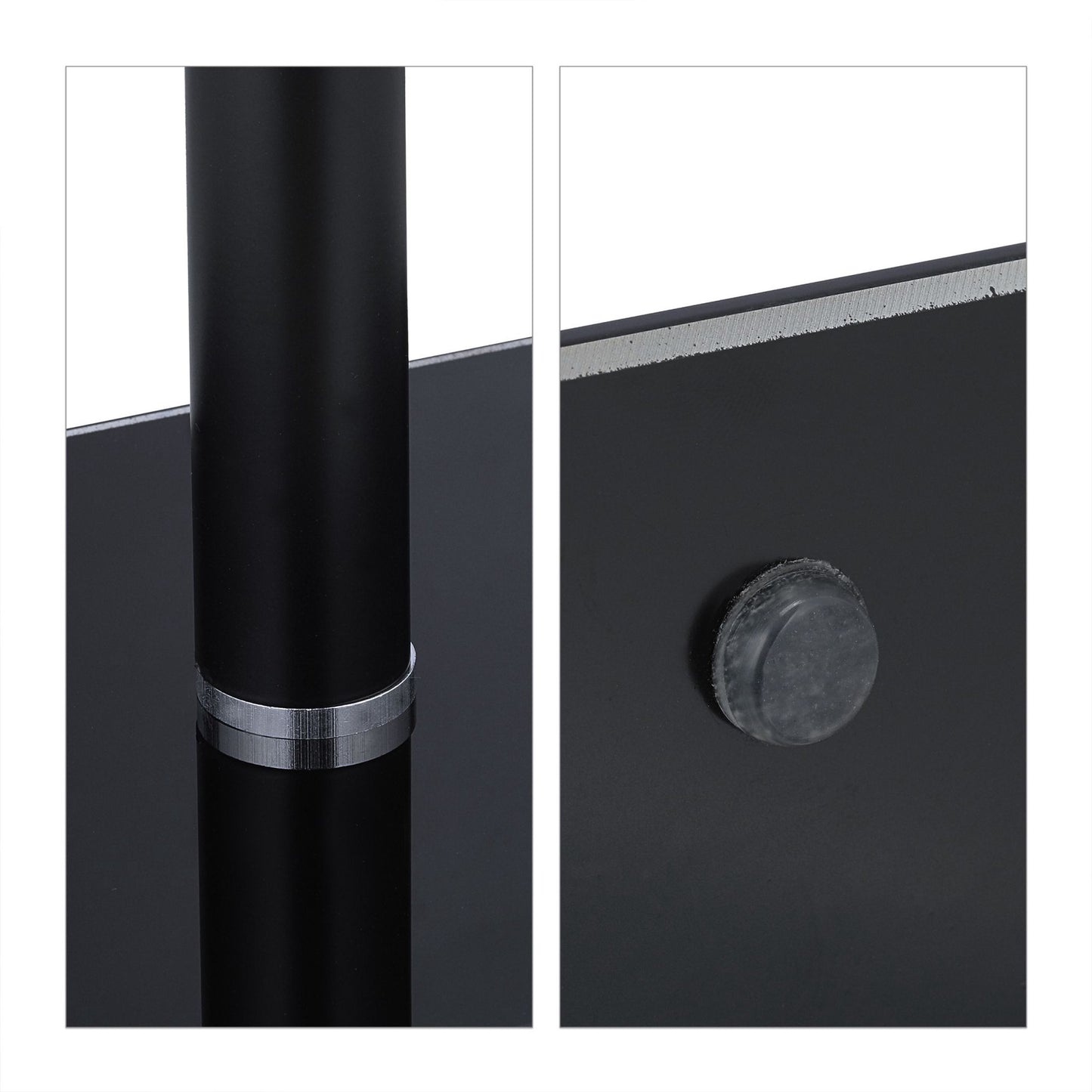 Black side table Glass