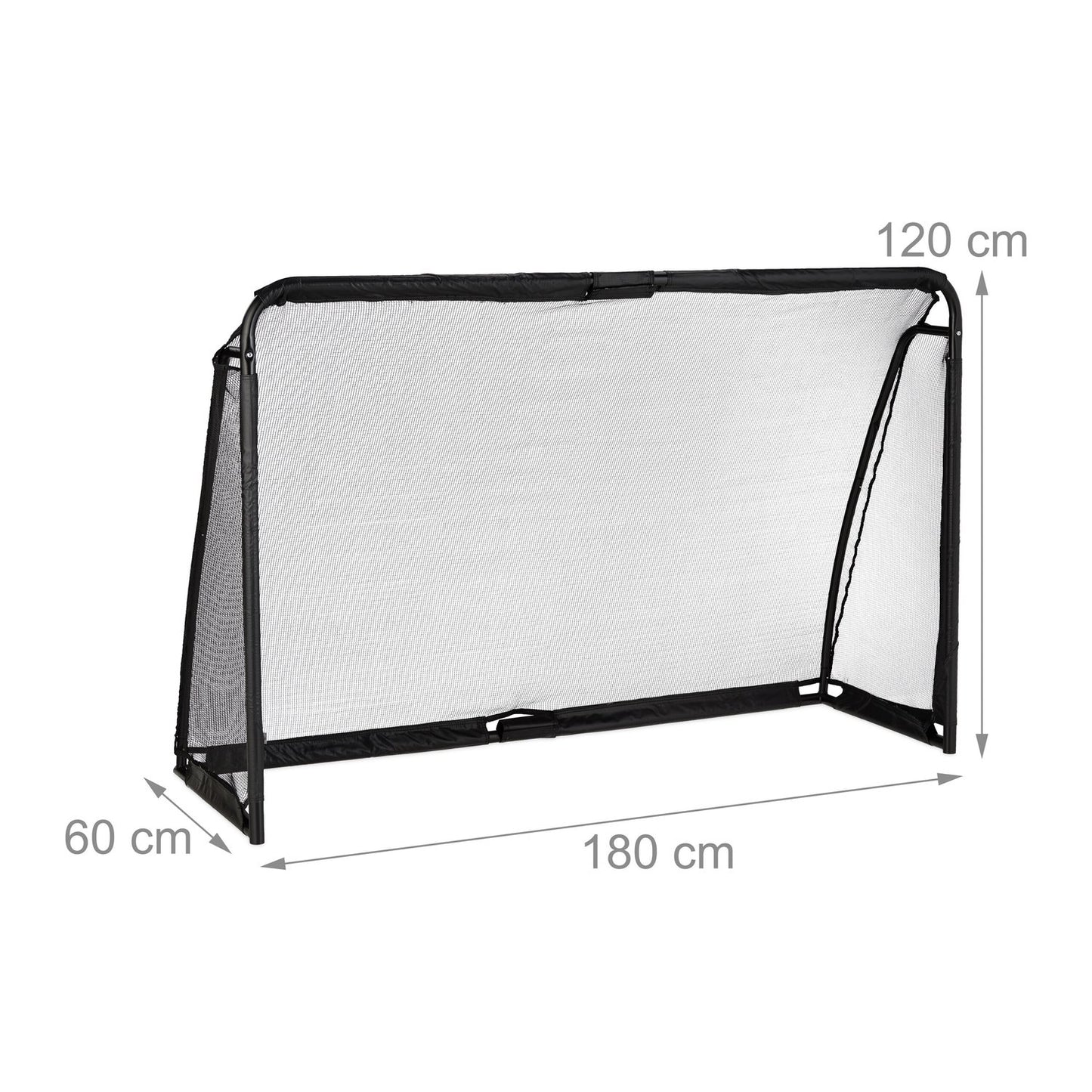 Black soccer goal 120 x 180 cm