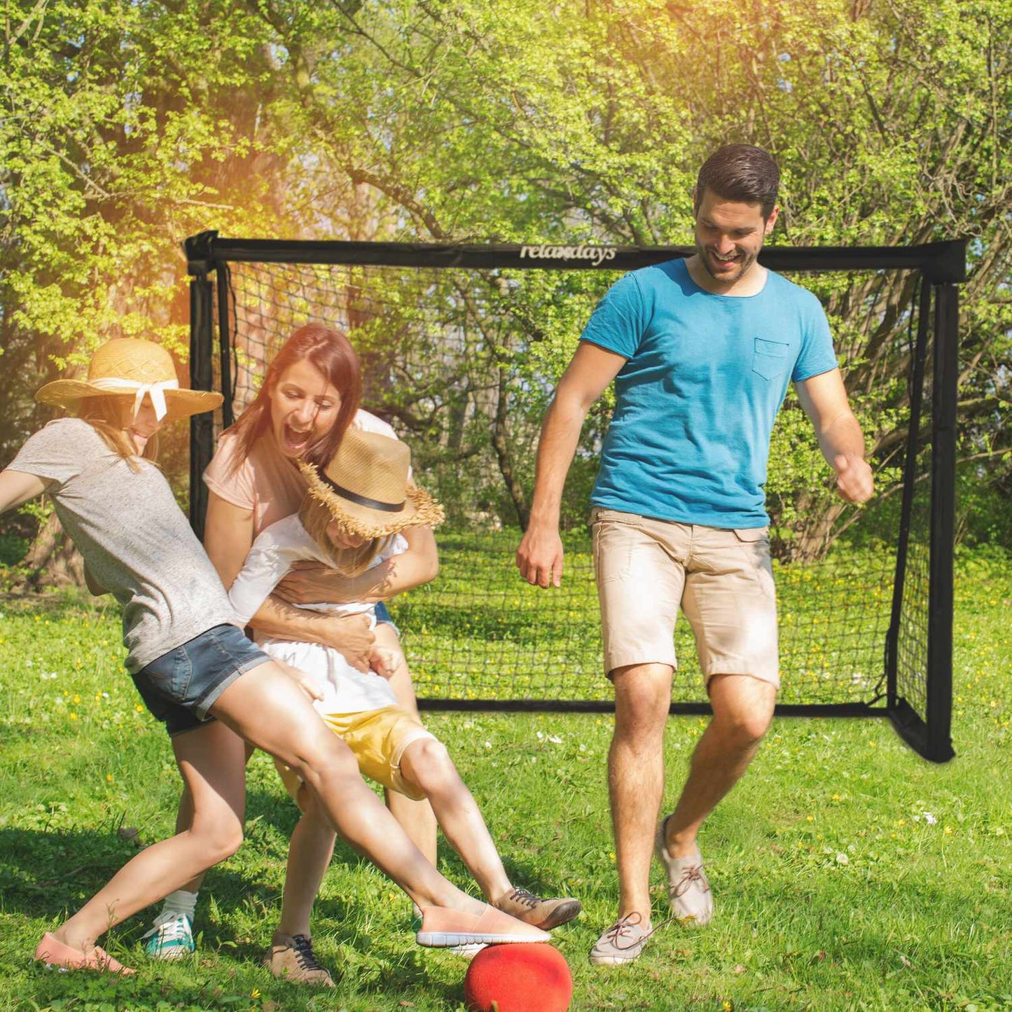 Black soccer goal 120 x 180 cm
