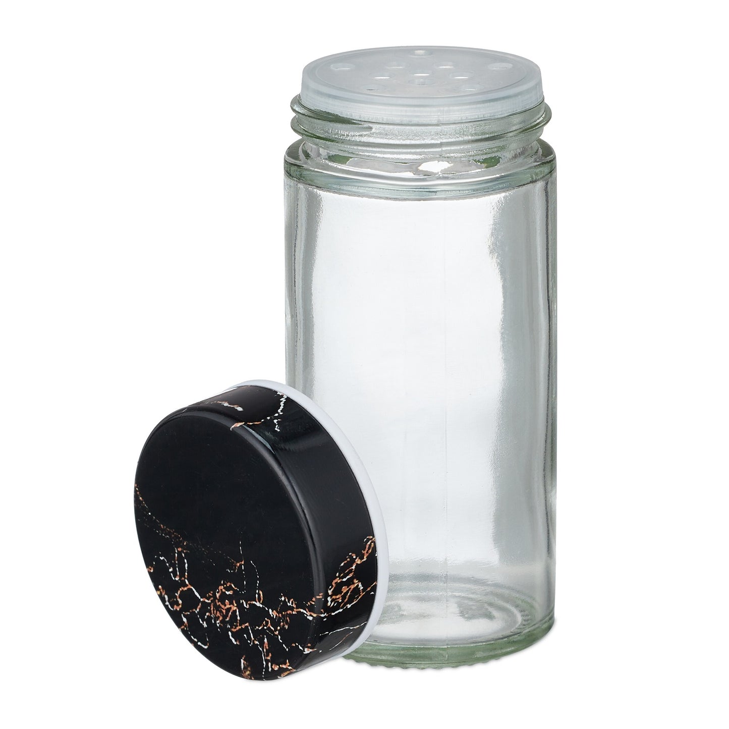 Black spice carousel in marble design