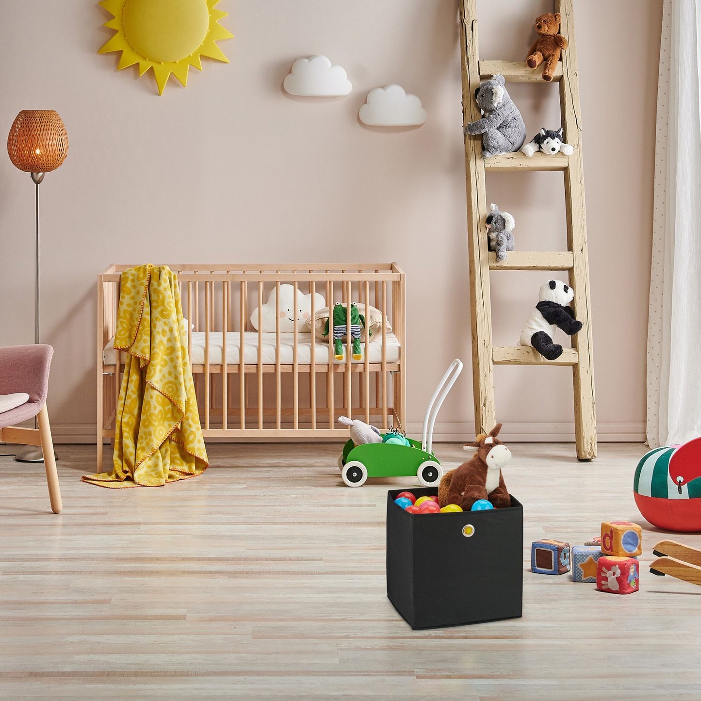 Black storage box - 4 pcs