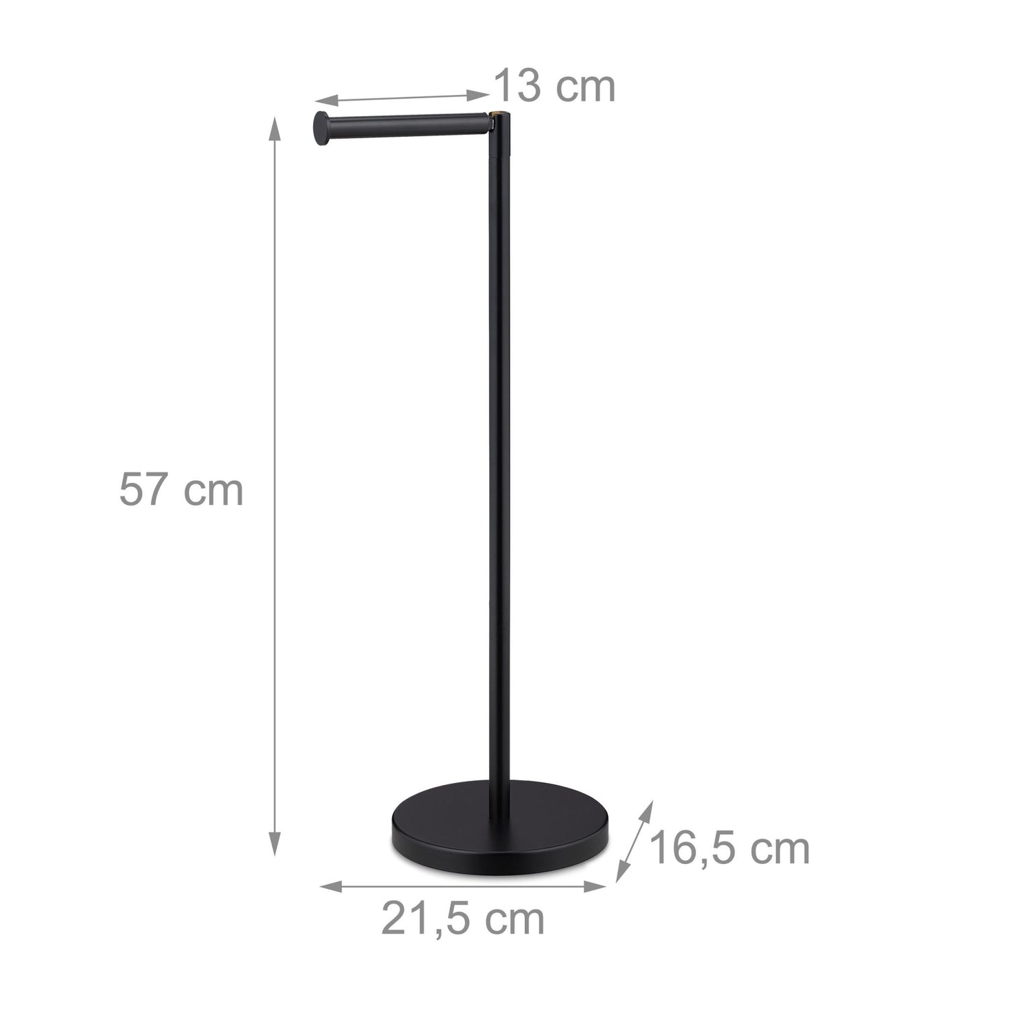 Black toilet paper holder