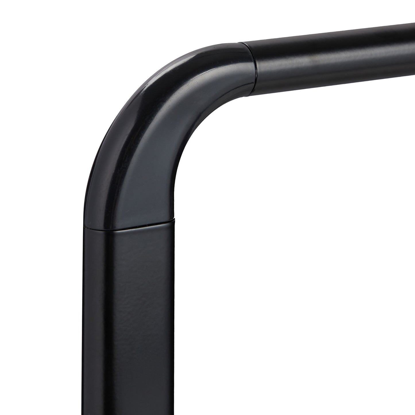 Black towel hanger with 3 bars