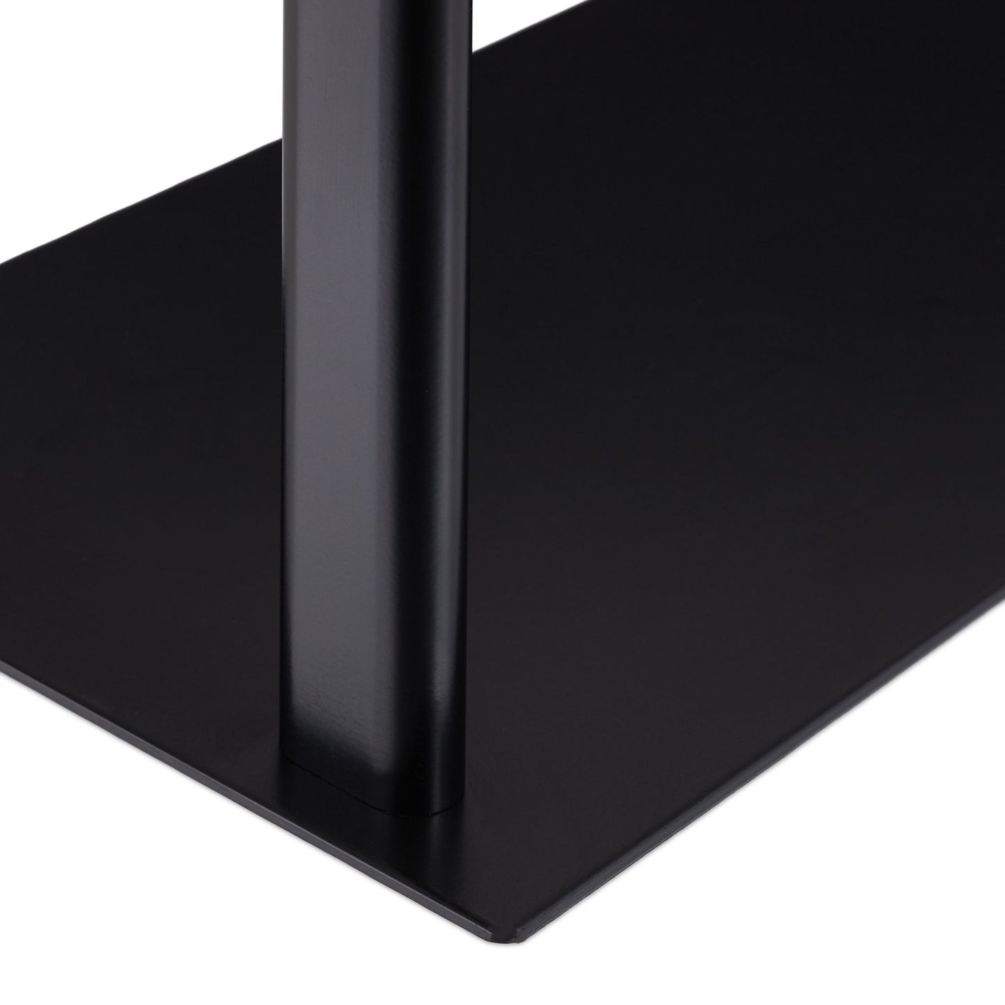 Black towel rack with 3 bars